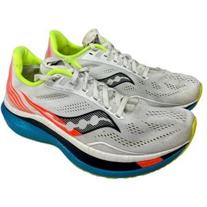 Saucony  Women's Size 9 Endorphin Pro White Mutant Running Shoes S10598-10